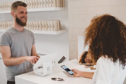 Modern digital banking concept